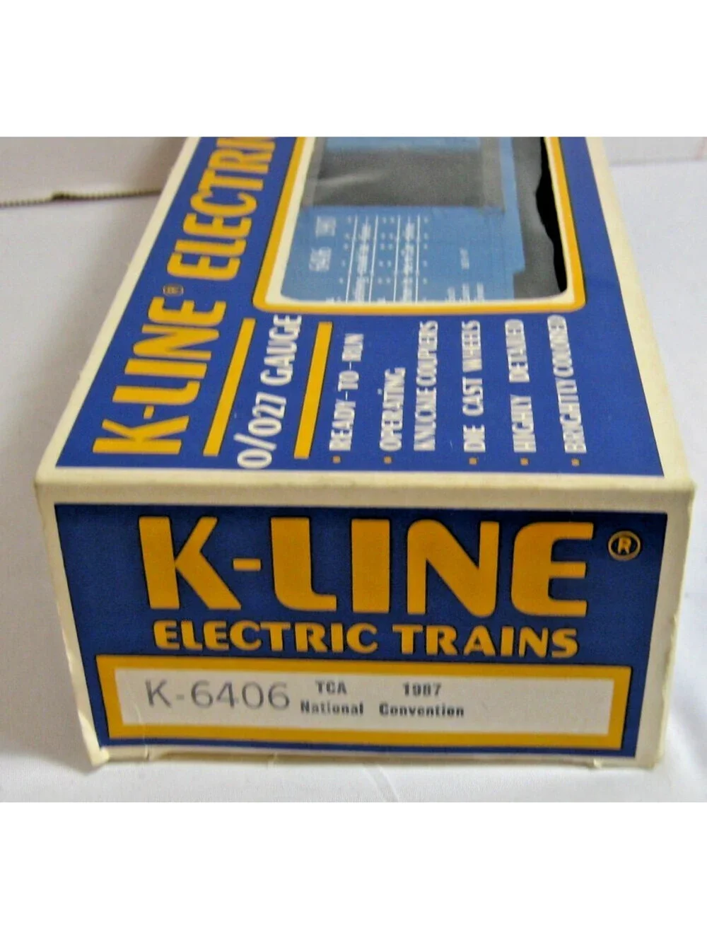 K-LINE O GAUGE K-6406 TCA 1987 NATIONAL CONVENTION BOX CAR OB NEW